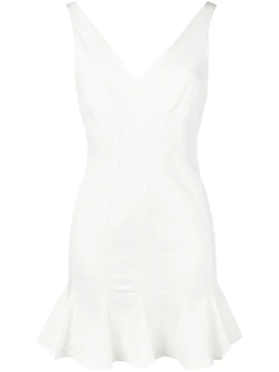 Shop Stella Mccartney Flared Mini Dress In White