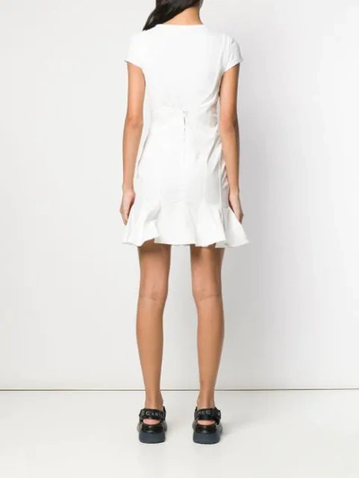 Shop Stella Mccartney Flared Mini Dress In White