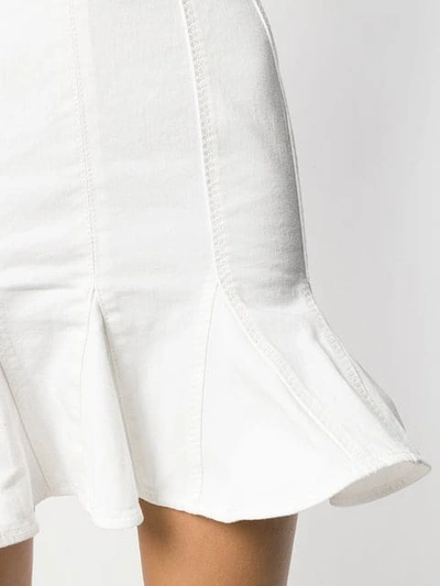 Shop Stella Mccartney Flared Mini Dress In White