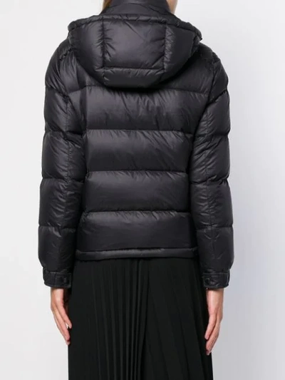 Shop Valentino Down Feather Filled Puff Jacket In Black