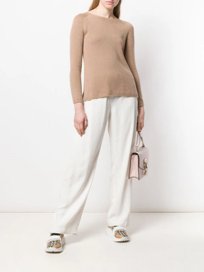 Shop Max Mara 'giorgio' Pullover In Brown