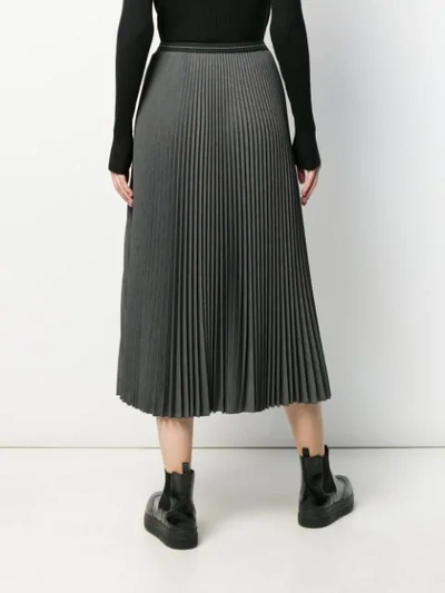 Shop Prada Pleated A In Grey