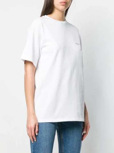 ADISH LOGO PRINTED T-SHIRT - 白色