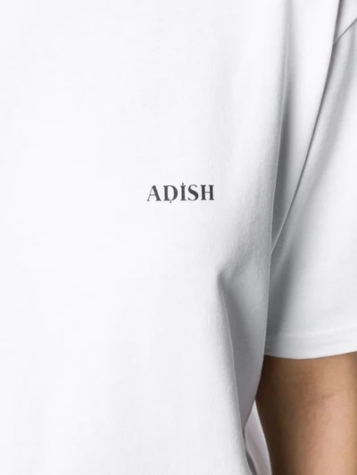 ADISH LOGO PRINTED T-SHIRT - 白色
