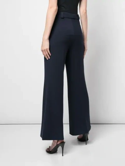 Shop Roland Mouret Ausgestellte 'dilman' Hose - Blau In Blue