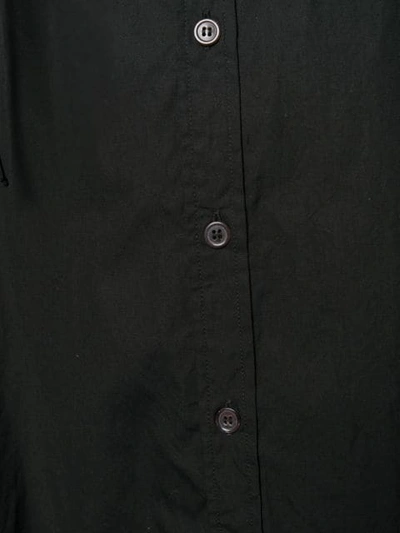 Shop Yohji Yamamoto Cut Out Oversized Shirt - Black