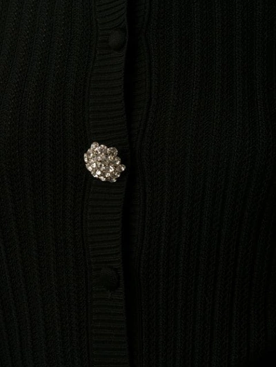 Shop Pinko Embellished Button Cardigan In Black