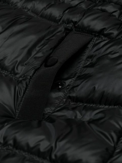 Shop Moncler Mid-length Down Jacket - Black