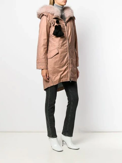 Shop Peuterey Hooded Padded Parka In Pink