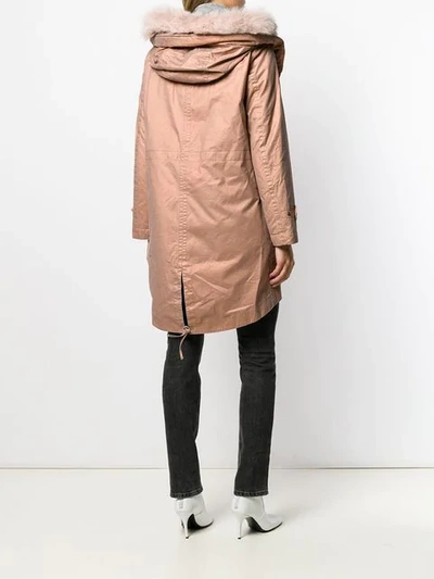 Shop Peuterey Hooded Padded Parka In Pink