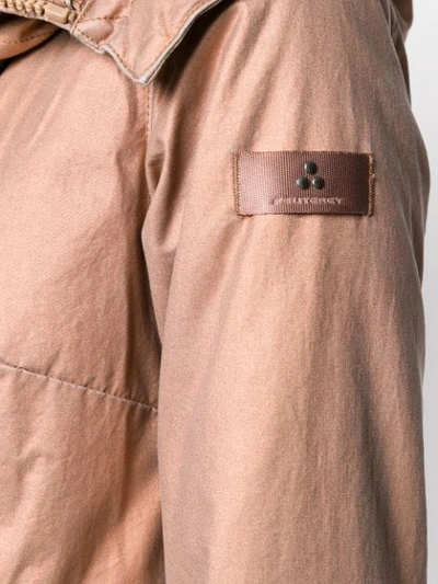 Shop Peuterey Hooded Padded Parka In Pink
