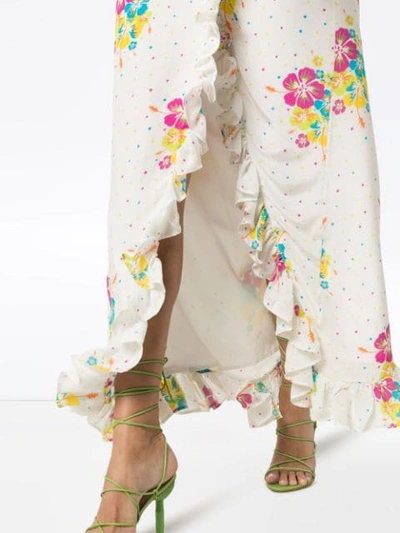 Shop All Things Mochi Melanie Floral Print Maxi Dress In Multicolour