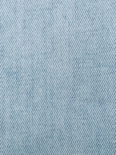 OFF-WHITE 紧身围巾系腰弹性棉质牛仔裤 - 蓝色