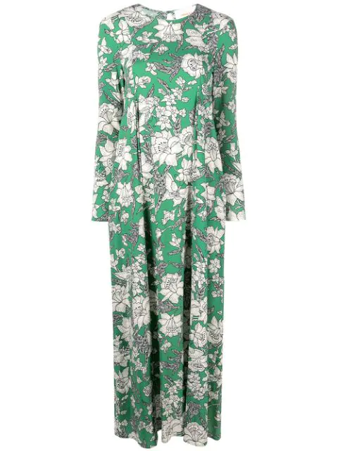 La Doublej Trapezio Dress In Lilium Verde | ModeSens
