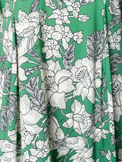 Shop La Doublej Trapezio Dress In Lilium Verde