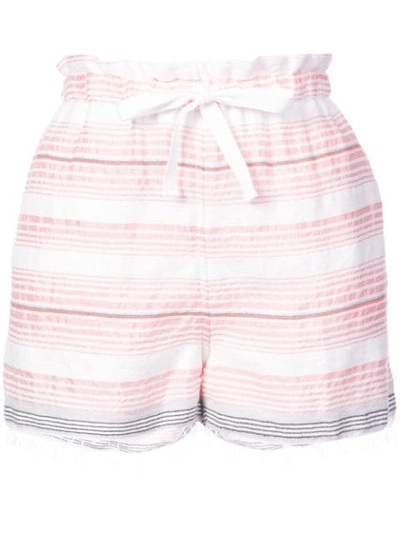 Shop Lemlem Tereza Drawstring Shorts In Pink