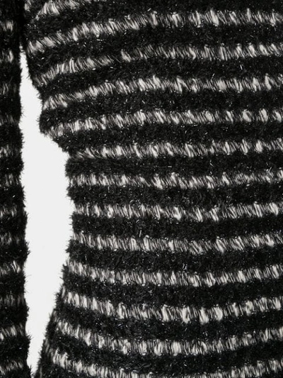Shop Balmain Fitted Tweed Mini Dress In Black