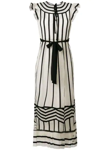 valentino dress black and white