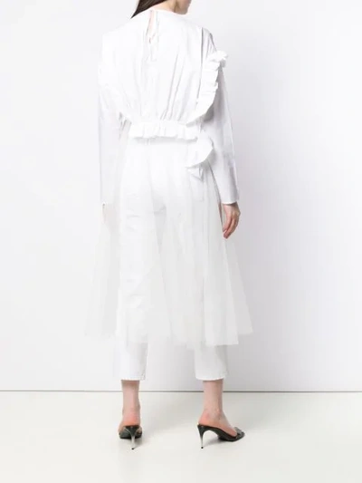 ACT N°1 PANELLED LONG TUNIC - 白色