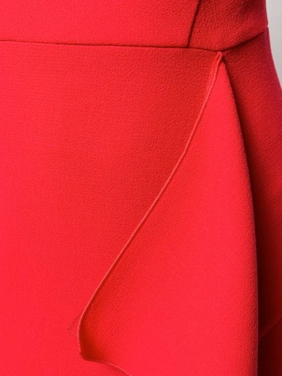 ROLAND MOURET RIVOLI DRESS - 红色