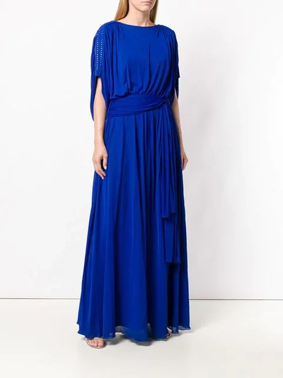 Pre-owned A.n.g.e.l.o. Vintage Cult 1970's Hoffmann Dress In Blue