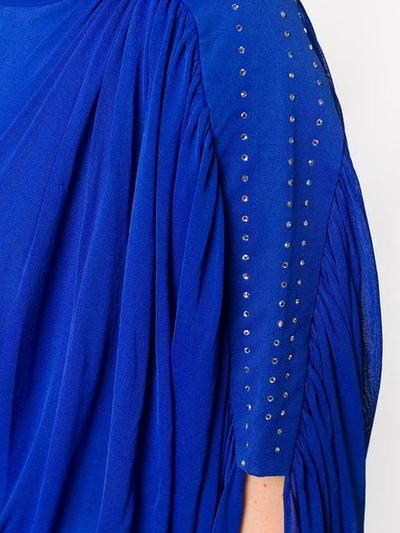 Pre-owned A.n.g.e.l.o. Vintage Cult 1970's Hoffmann Dress In Blue
