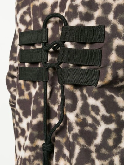 Shop The Upside Leopardprint Drawstring Jacket - Brown