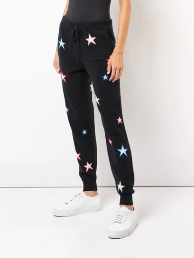 Shop Chinti & Parker Star Cashmere Trousers In Blue