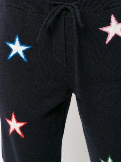 Shop Chinti & Parker Star Cashmere Trousers In Blue