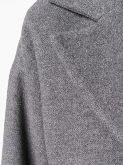 Shop Peserico Belted Coat - Grey