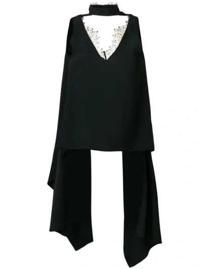 Shop Almaz Cut-out Chest Top In Black