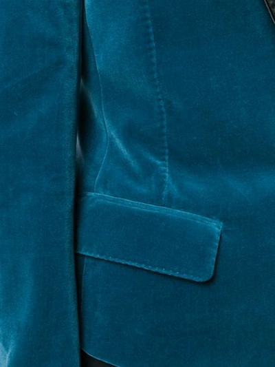 Shop Haider Ackermann Tailored Velvet Blazer - Blue