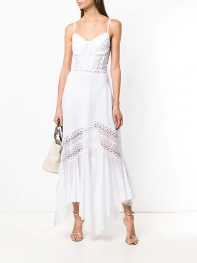 Shop Charo Ruiz Lace Bustier Dress In White