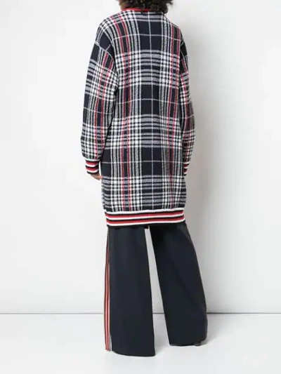 Shop Monse Vintage Plaid Cardi-coat In Red