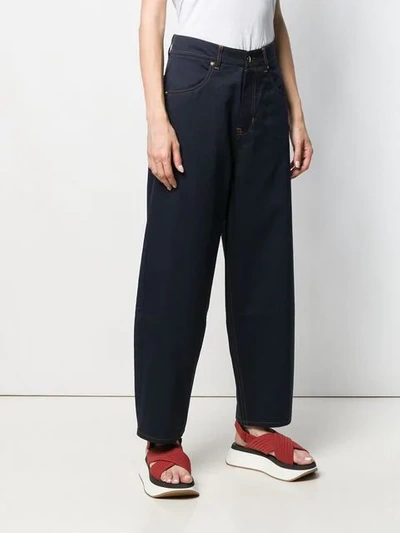 Shop Société Anonyme Wide-leg Jeans In Blue