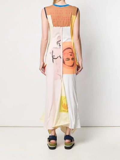 Shop Marni Graphic Print Maxi Dress In Neutrals