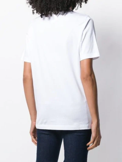 Dsquared2 Logo Printed T-shirt In White In 100 White