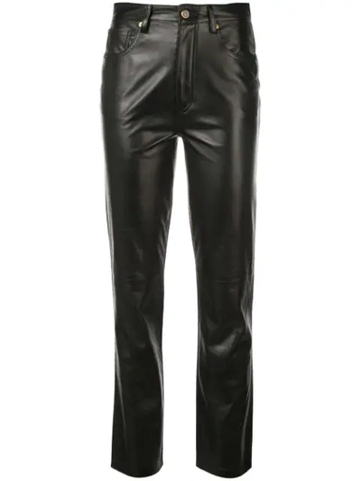 Shop Khaite Slim-fit Trousers In Black