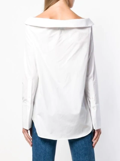 Shop Monographie Off-shoulder Shirt - White