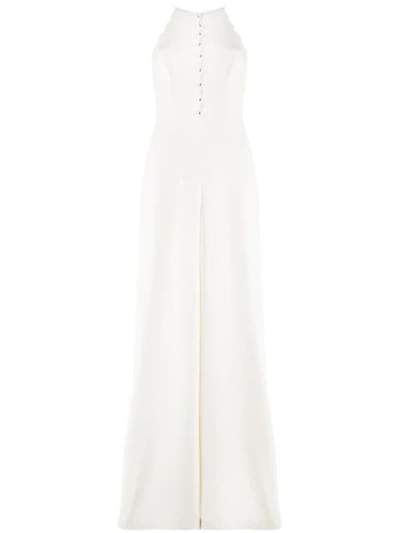 Shop Zimmermann Scallop Edge Jumpsuit In White