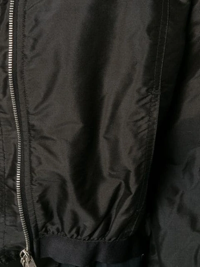 Shop Andrea Ya'aqov Halfneck Bomber Jacket In Black