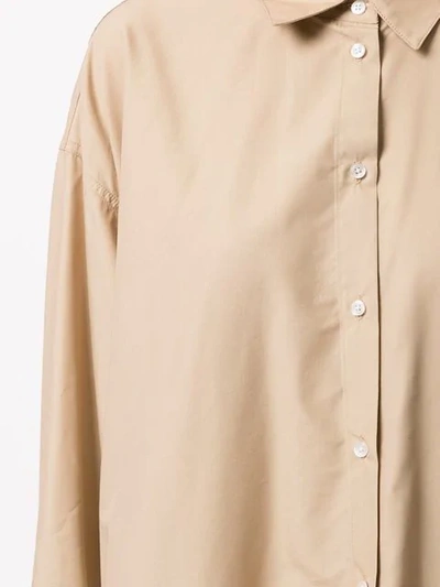 Shop Lee Mathews Carter Shirt Dress In Brown