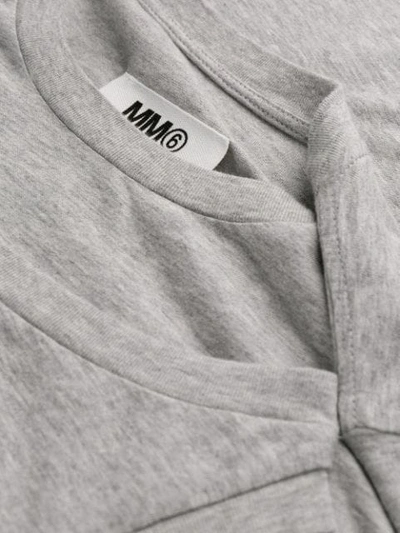 MM6 MAISON MARGIELA LONG SLEEVED KNITTED TOP - 灰色