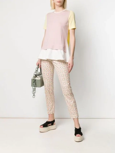 Shop Akris Punto Patterned Trousers In Neutrals