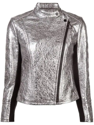 Shop Yigal Azrouël Yigal Azrouel Metallic Biker Jacket