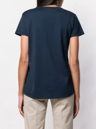 Shop Aspesi Relaxed Fit T-shirt In Blue