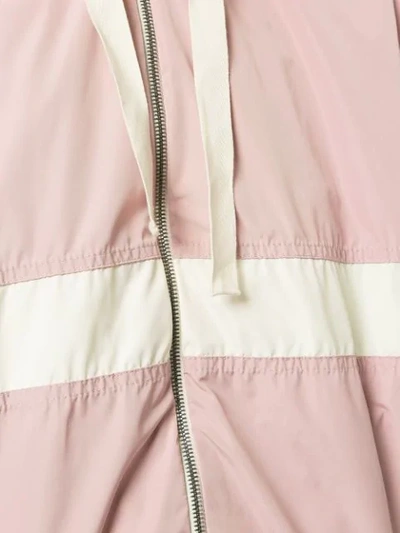 Shop Marni Colour-block Hooded Jacket In Pink