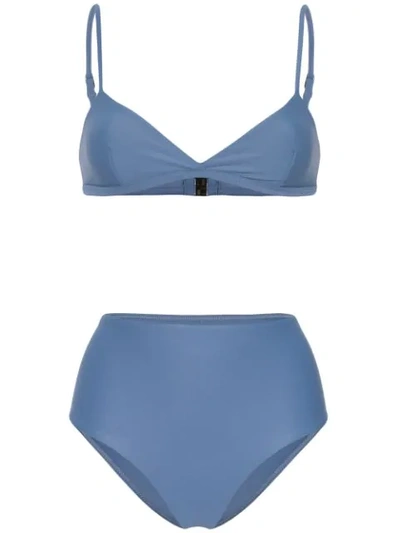 Shop Matteau Triangle Bikini In Blue