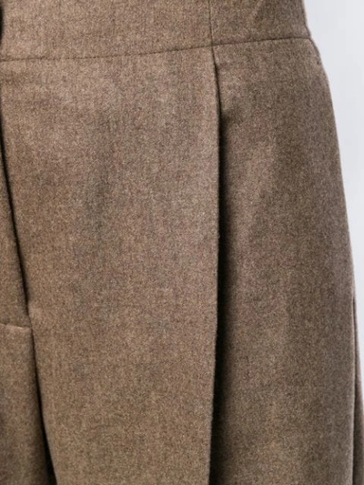 Shop Agnona Tailored Trousers In Neutrals