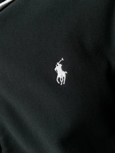 Shop Polo Ralph Lauren Logo Hoodie In Black